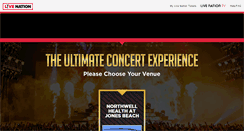 Desktop Screenshot of livenationexperiences.com